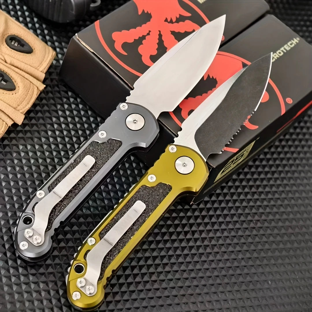 LUDT Gen III Quick-Open Folding Knife Jungle Adventure Tool EDC Outdoor Camping Fishing Cutting Knife Gift for Men