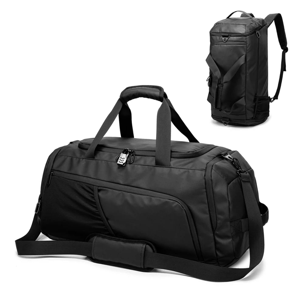 NINGKIN Gym Duffle Bag Waterproof Sports Duffel Bags Travel Weekender Bag for Men Women Overnight Sports Duffel Bags Dry Wet Separation