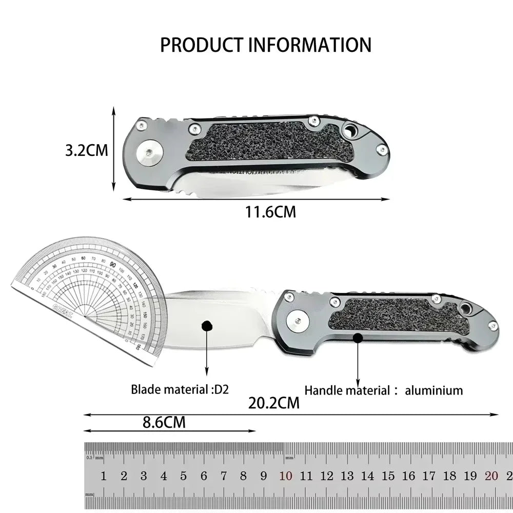 LUDT Gen III Quick-Open Folding Knife Jungle Adventure Tool EDC Outdoor Camping Fishing Cutting Knife Gift for Men
