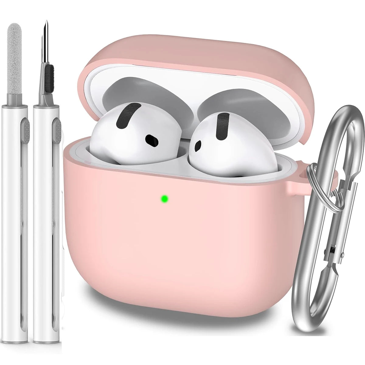 Ceeslin Shock-Absorbing Silicone Case For Airpods 4 With Keychain