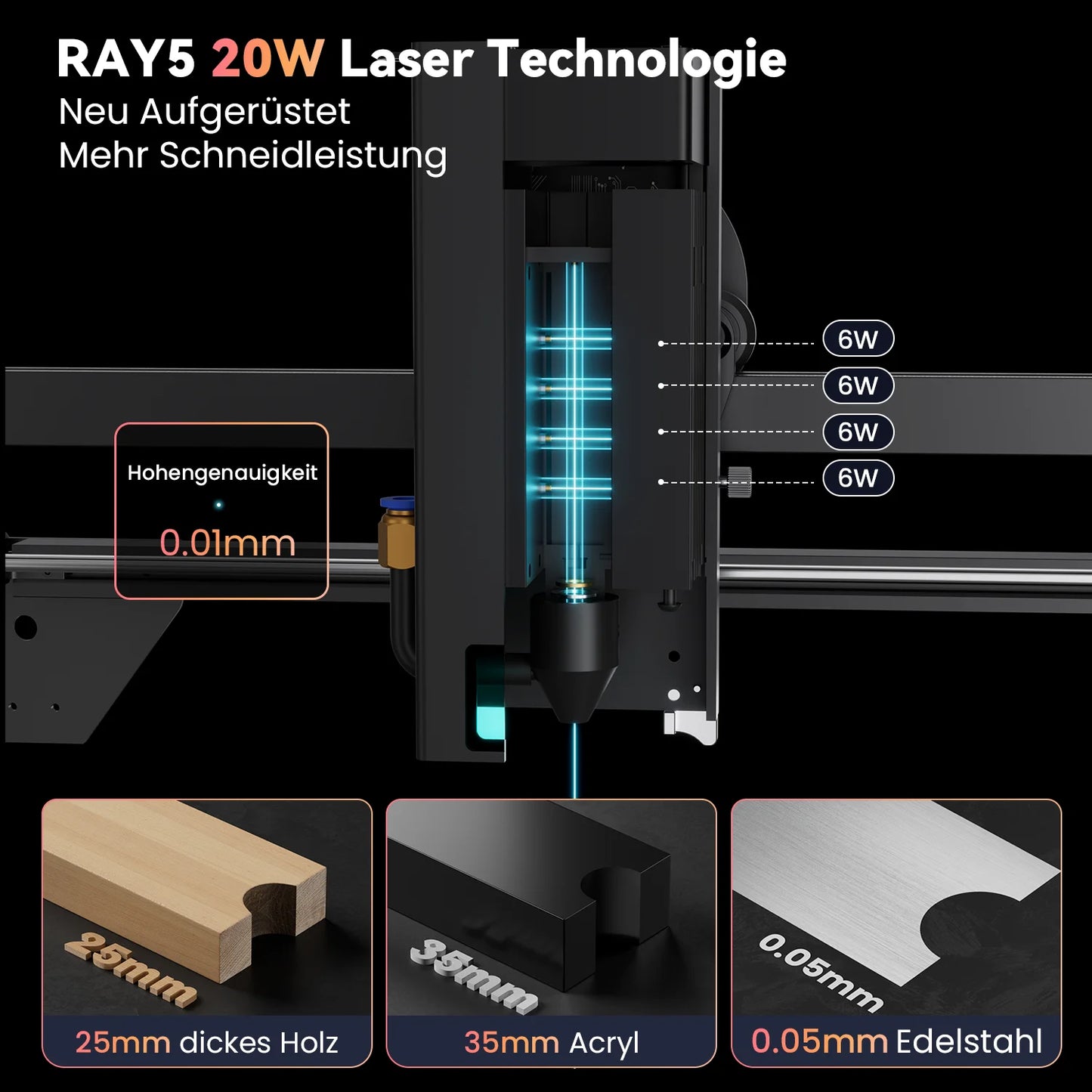 Powerful 400x850mm RAY5 20W Laser Cutting Engraving Machine Lengthen Extended Version Engraver Cutter Desktop DIY CNC Tools KIT