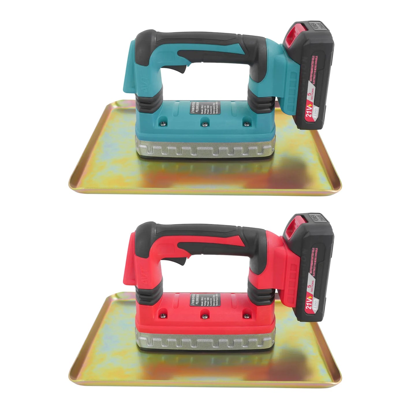 Red/Blue Concrete Flat Plate Vibrator 6 Gear Portable Concrete Trowel 160W Cement Vibratory Smoothing Machine for Road House Dam