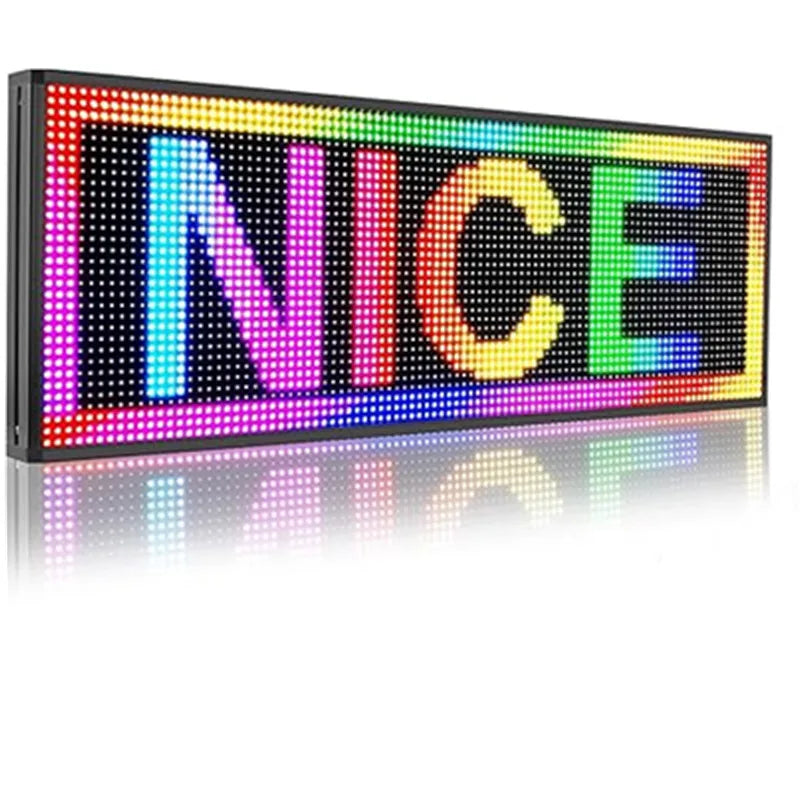 Outdoor Full Color P10 Wifi Scrolling Texts Messages Board Programmable Led Sign (1000x360mm)