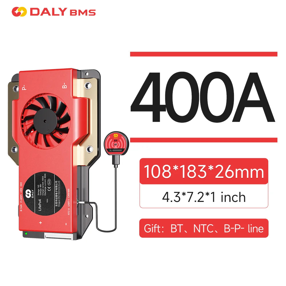 Daly BMS 4S lifepo4 12V 8S 24V BMS 16S 48V lifepo4 40A 60A 100A 150A 200A 250A 300A 400A 500A RS485 CAN for Victron Deye Pylon