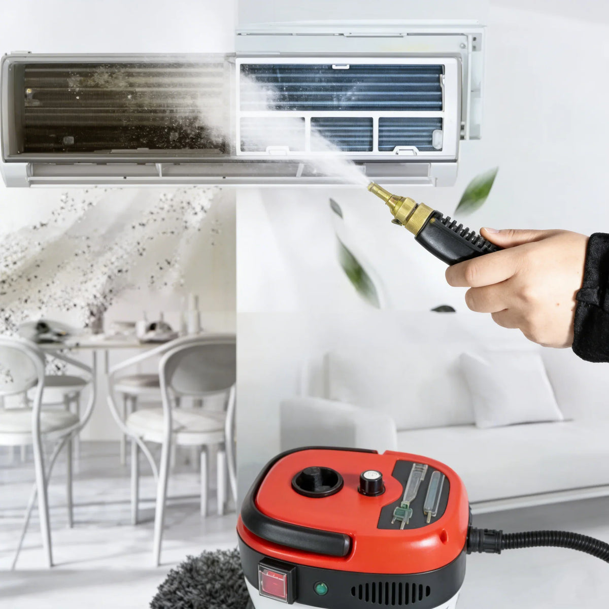 Portable High Pressure Steam Cleaner With Multi Nozzles For Cleaning