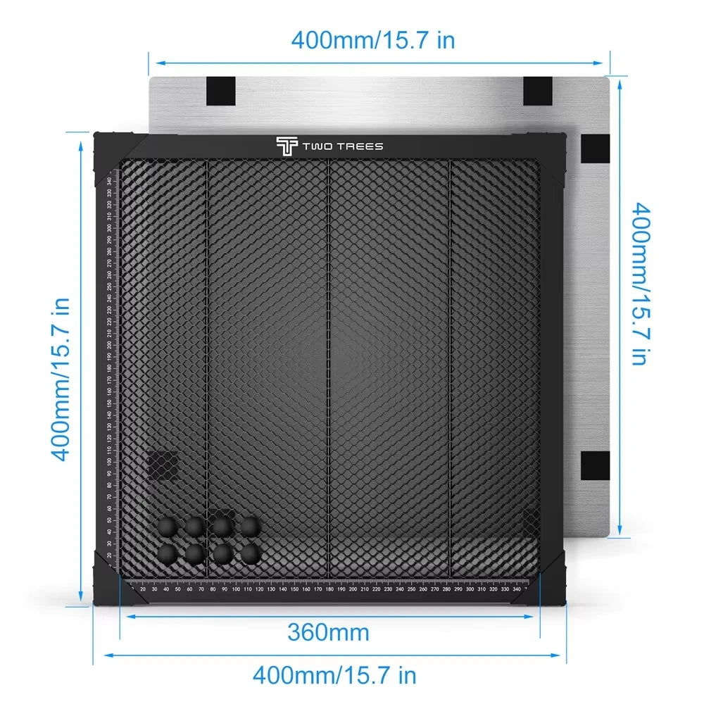 TwoTrees Laser Equipment Honeycomb Working Table For Sculpfun XTOOL CO2 Cutting Laser Engraver Machine 300x300/400x400/500x500mm