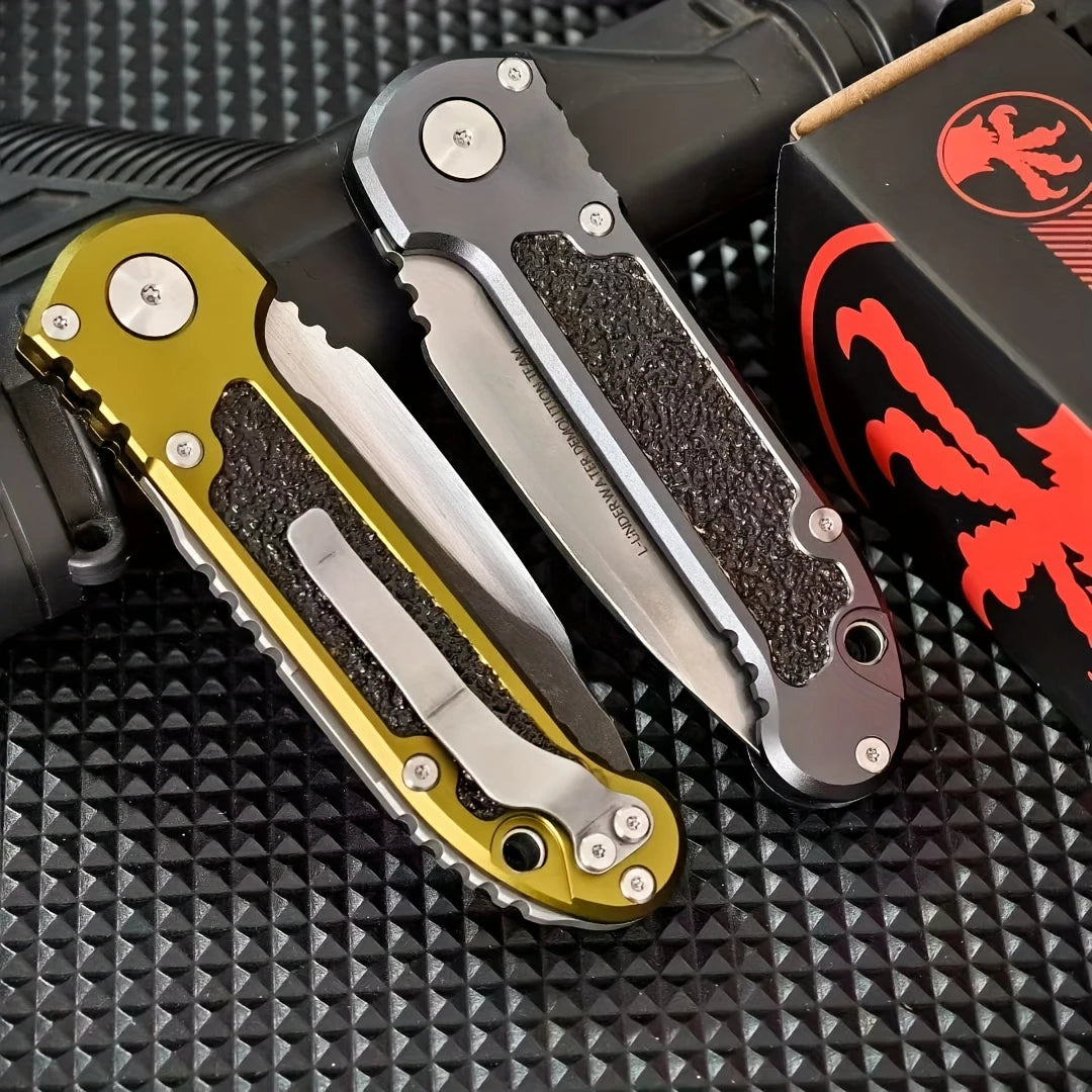 LUDT Gen III Quick-Open Folding Knife Jungle Adventure Tool EDC Outdoor Camping Fishing Cutting Knife Gift for Men