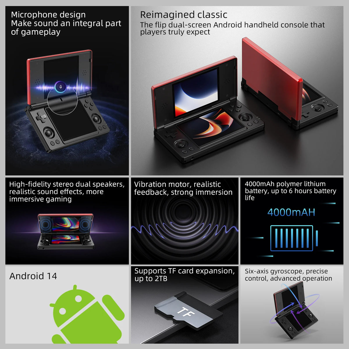 Anbernic RG DS Dual Screen Handheld Game Console
