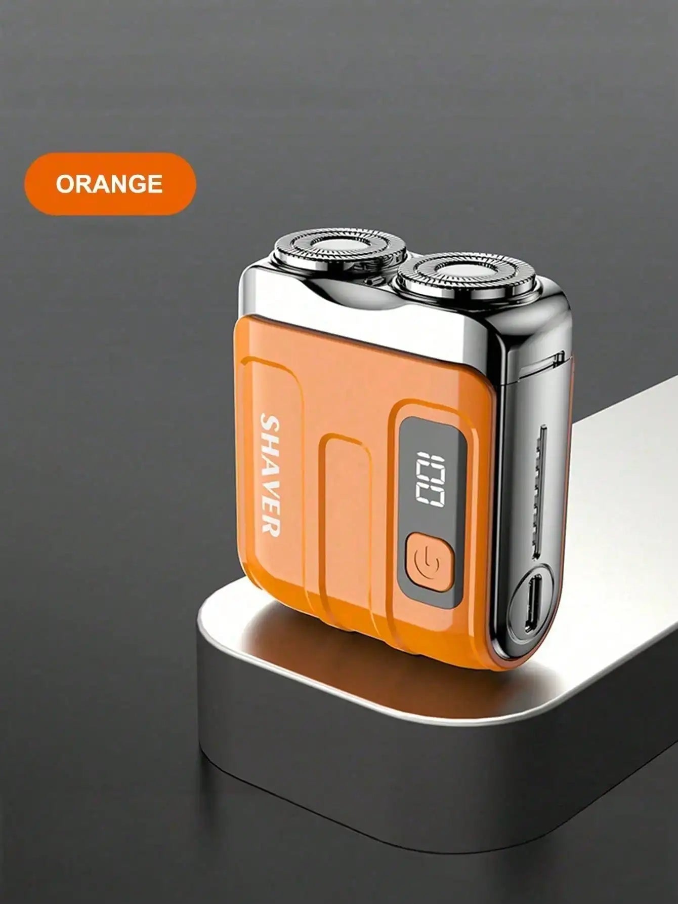 Mini Electric Smart Shaver Household Car Shaver Digital Display Dual Blade Rechargeable Shaver Powerful Beard Trimmer Tool, Father's Day