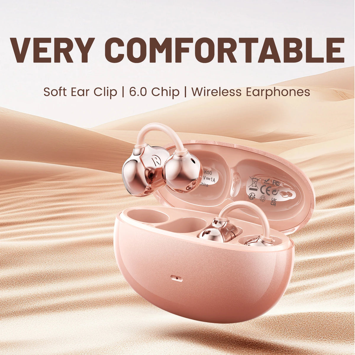 Shuke Open Ear Clip Wireless Bluetooth Headphones Noise Cancelling