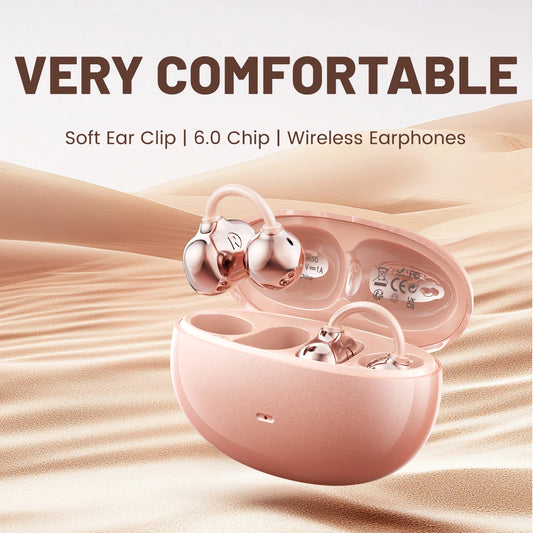 Shuke Open Ear Clip Wireless Bluetooth Headphones Noise Cancelling