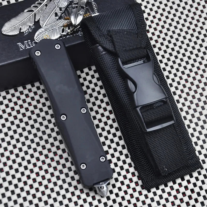 Troo Series Combat Technology Knife Black D2 Blade Self-defense camping Pocket Knives Small/Large A07 EDC Tools