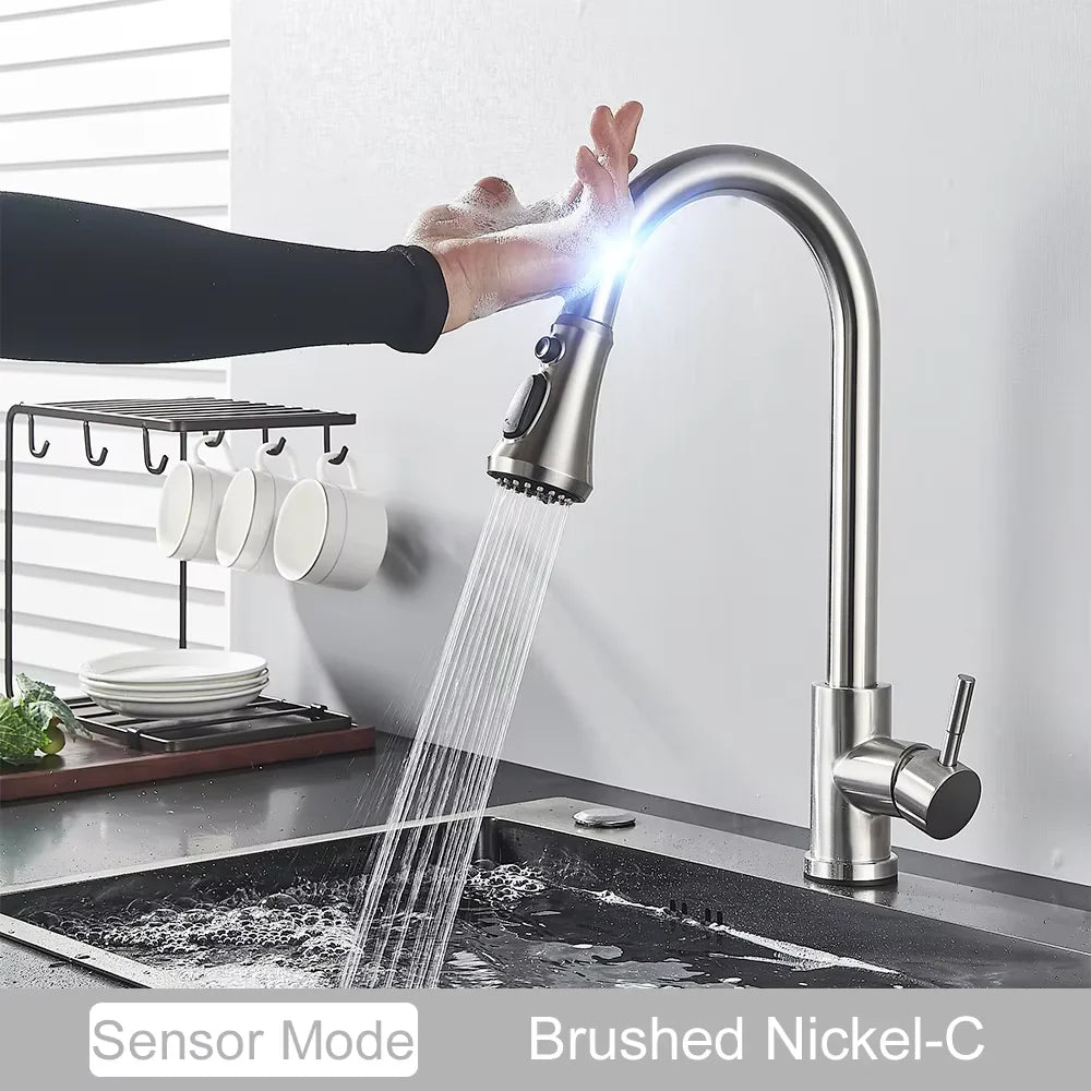 Fmhjfsid Intelligent Touch Kitchen Sink Faucet With 360 Rotation