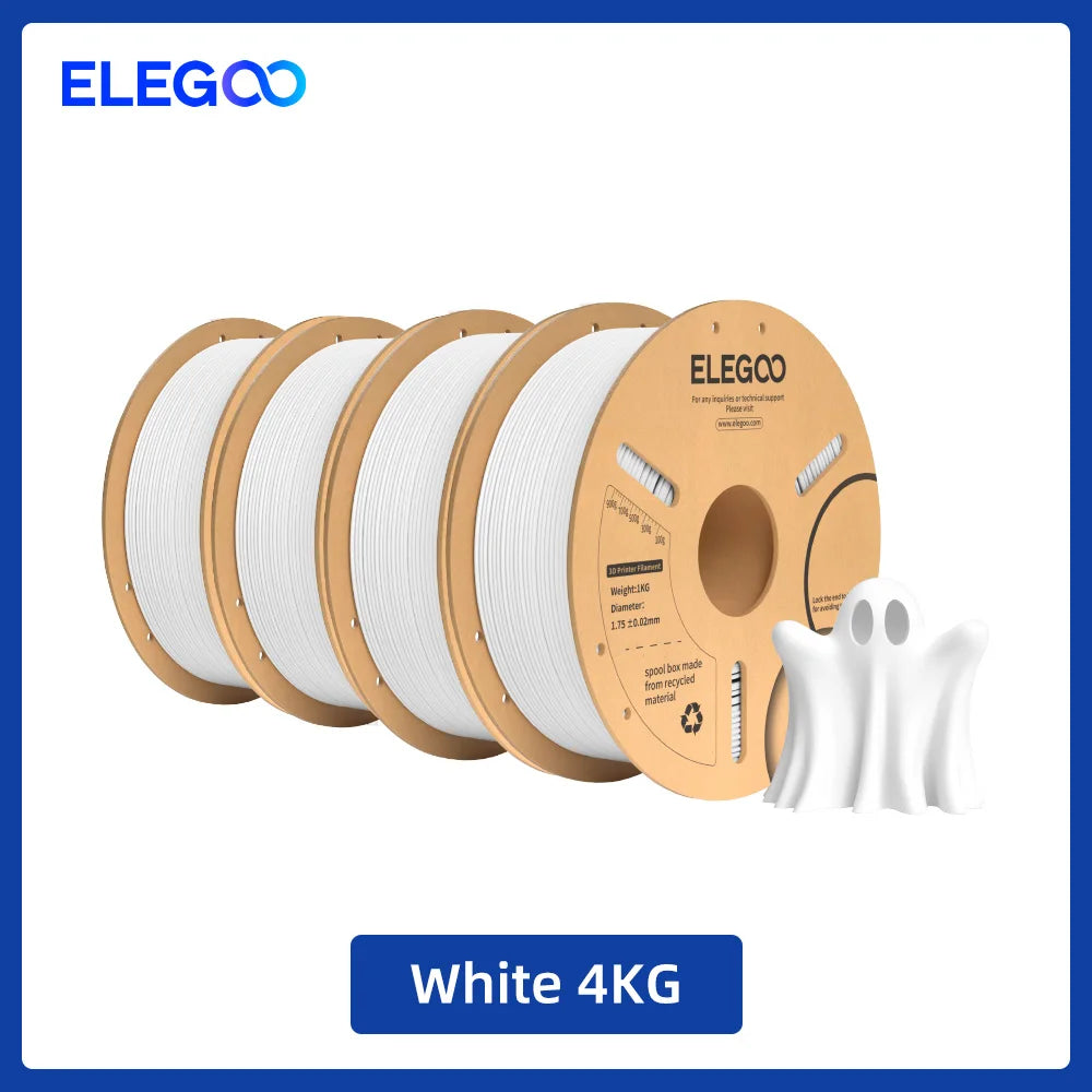 ELEGOO 4KG/5KG/10KG PLA+ Filament 1.75mm 3D PLA for FDM Printer