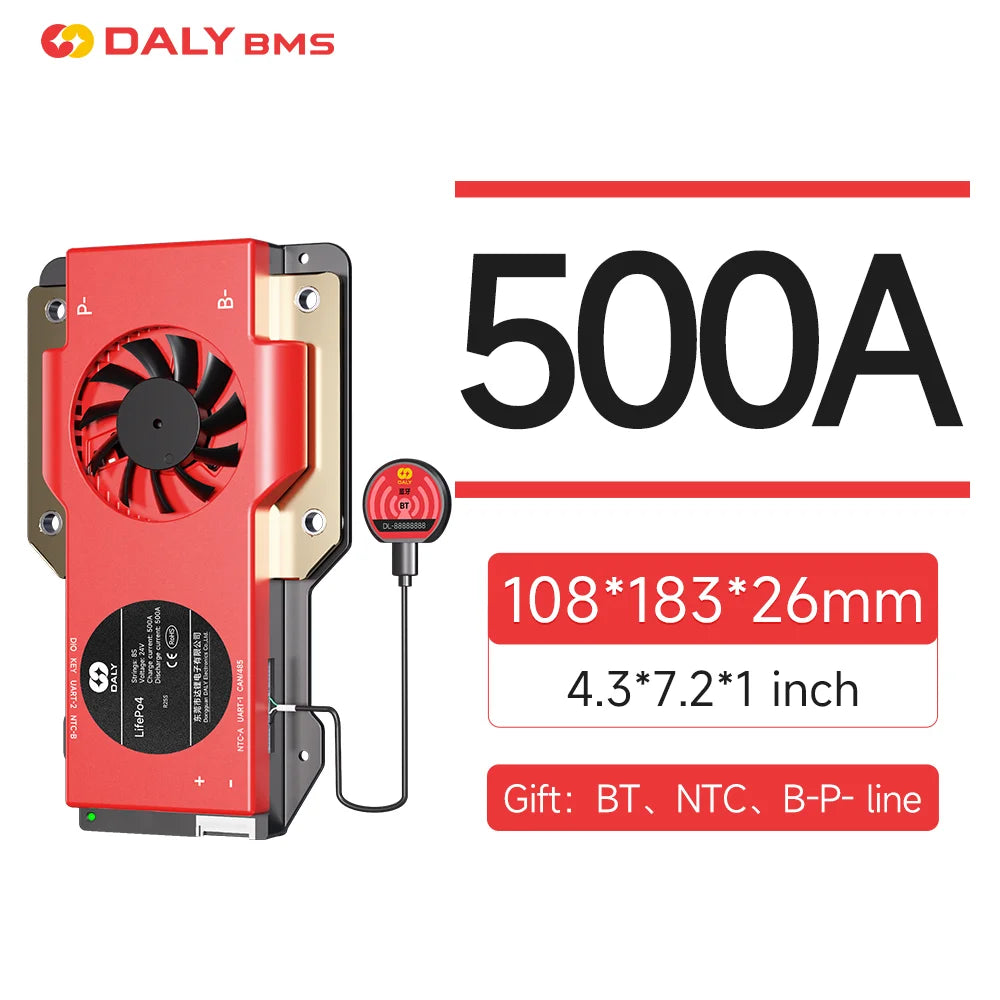Daly BMS 4S lifepo4 12V 8S 24V BMS 16S 48V lifepo4 40A 60A 100A 150A 200A 250A 300A 400A 500A RS485 CAN for Victron Deye Pylon