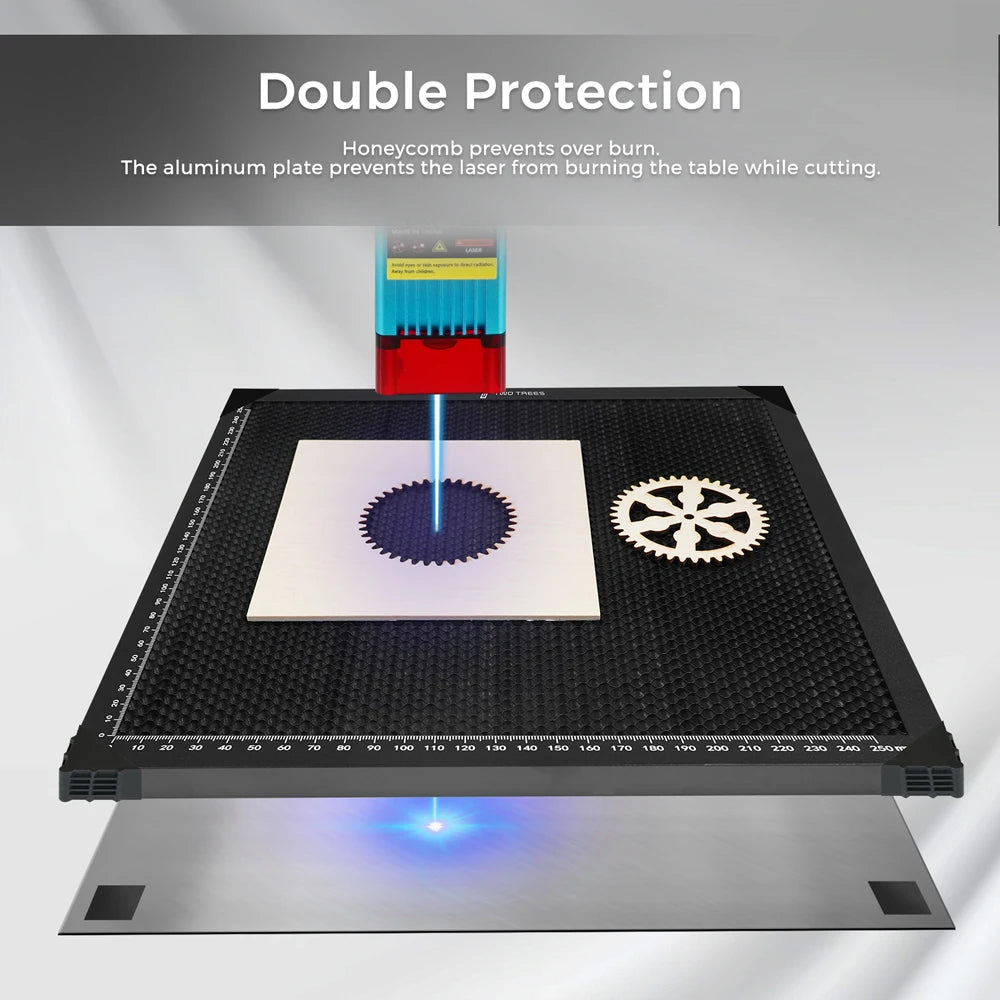 TwoTrees Laser Equipment Honeycomb Working Table For Sculpfun XTOOL CO2 Cutting Laser Engraver Machine 300x300/400x400/500x500mm