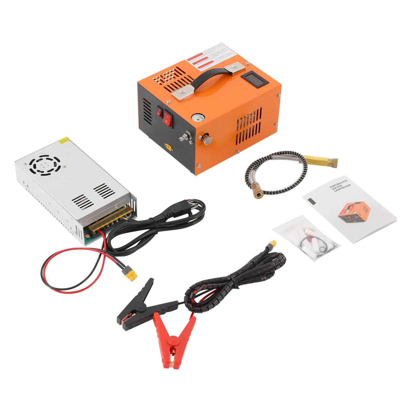 4500psi/30mpa Air Compressor, 110v Air Compressor with Transformer Suitable for Pcp Air Rifle, Paintball Tank, Air Pistol