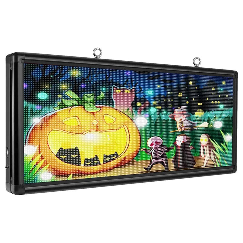 P6 Outdoor LED Sign Full Color 40'' x 18'' WiFi Scrolling LED Display With High Resolution High Brightness Programmable LED Sign