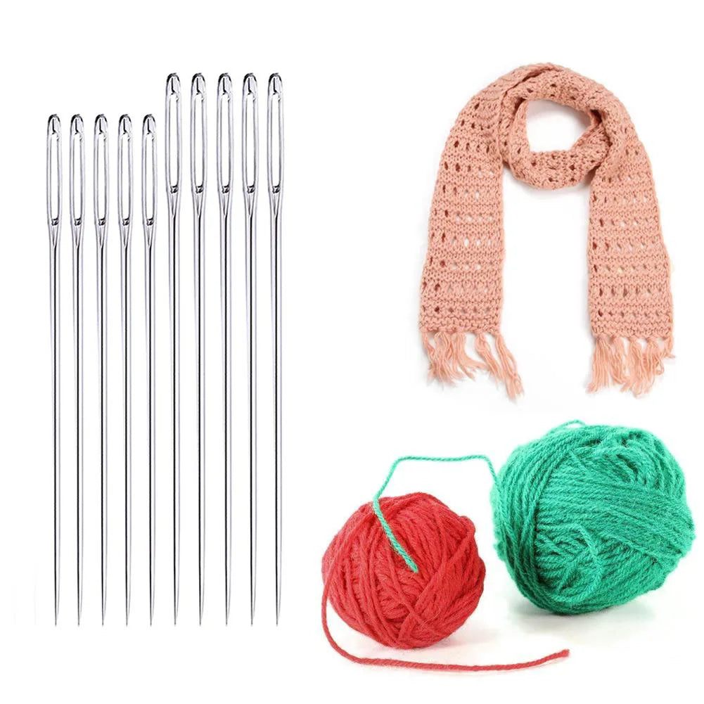 25pcs Stainless Steel Sewing Needles Home Threading Embroidery Stitching Tools