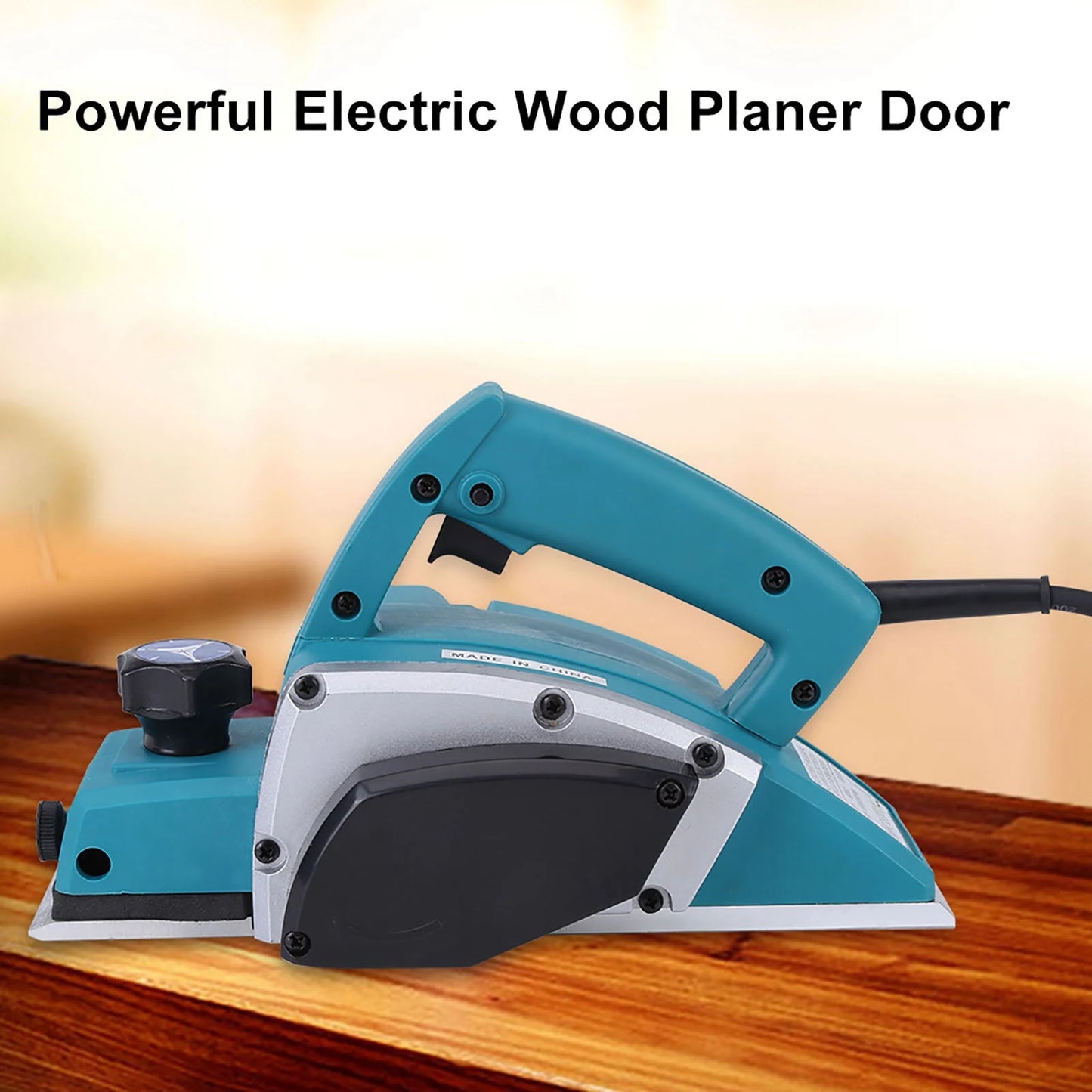 Portable Electric Wood Planer Hand Held Woodworking Power Tool for Home Furniture Wood Planer Woodworking Tool Handheld Planer