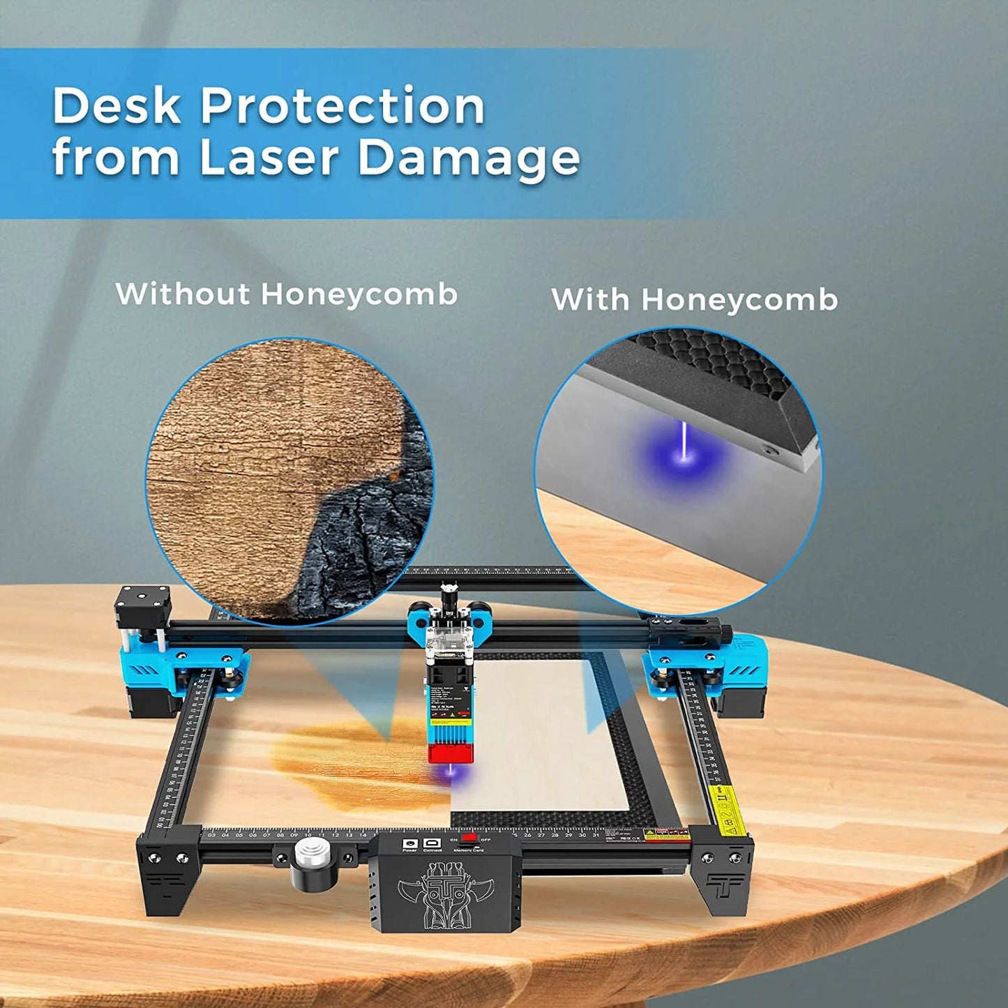 TwoTrees Laser Equipment Honeycomb Working Table For Sculpfun XTOOL CO2 Cutting Laser Engraver Machine 300x300/400x400/500x500mm