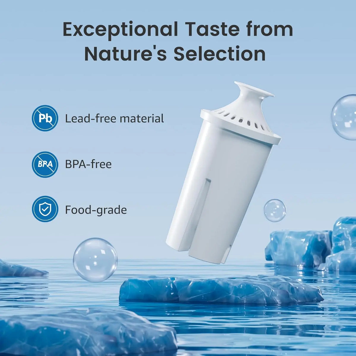 Aqua Crest Water Pitcher Filter Replacement For Kitchen