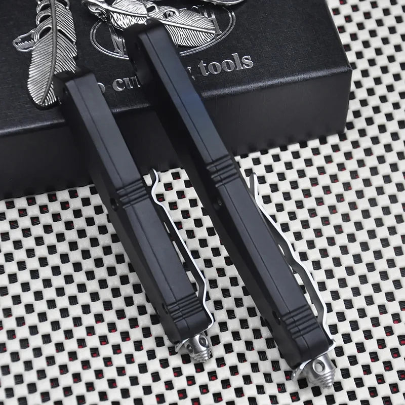 Troo Series Combat Technology Knife Black D2 Blade Self-defense camping Pocket Knives Small/Large A07 EDC Tools