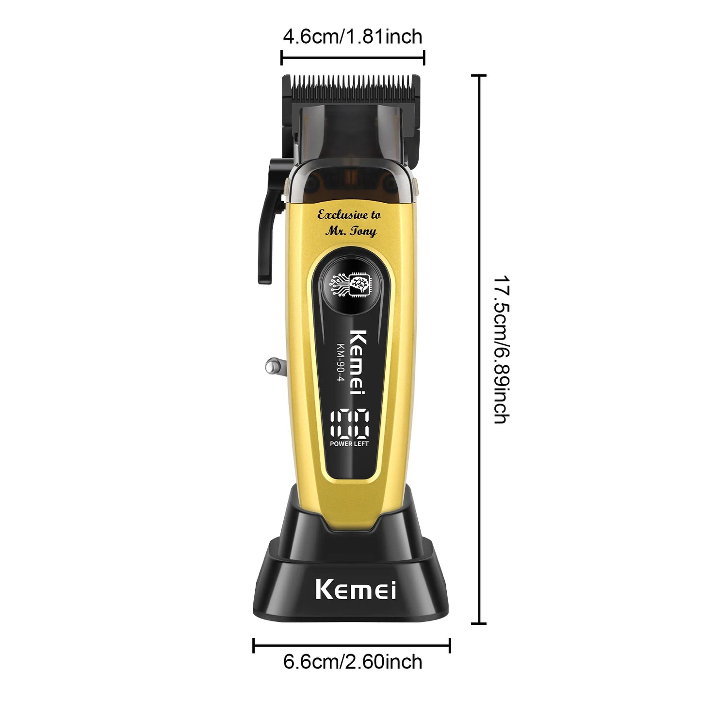 Hair cutting machine hair clipper Professional Rechargeable USB 90-4  Hair Cutting Machine Electric Hair Clipper Cordless Barber Metal Trimmer for Men