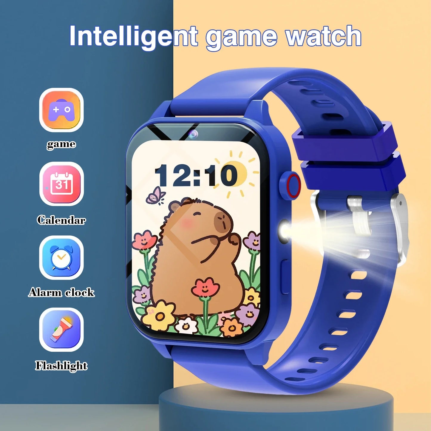 Kids′s Smart Watch 18 Games Camera Waterproof Flashlight Sleep Monitoring For Birthday Holiday Gift Boy Girl Children