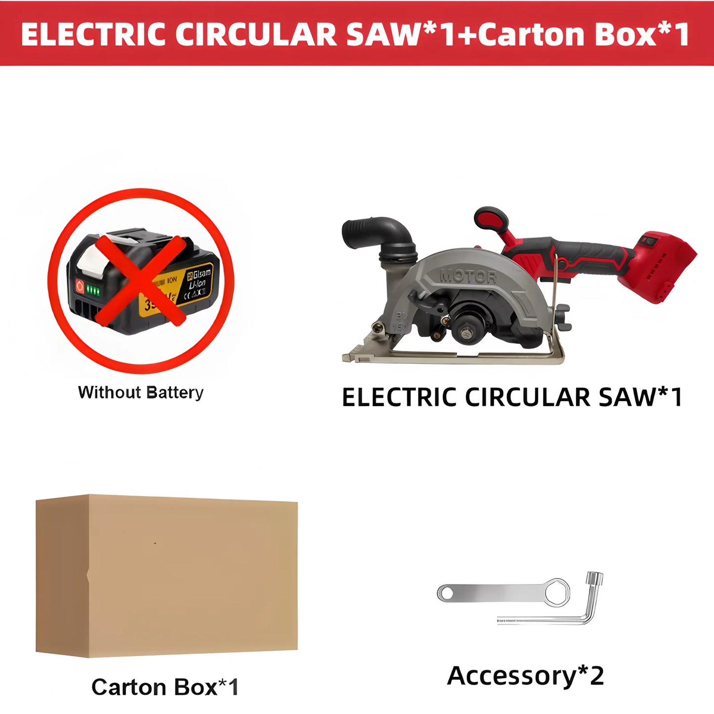 150MM Brushless Electric Circular Saw Cordless High Power Cutting Handheld Woodworking Saw Power Tools Fit Milwaukee 18V Battery