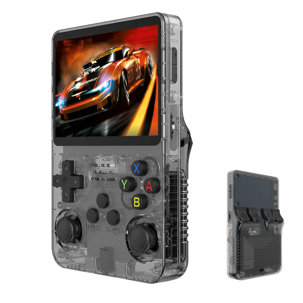 BOYHOM Original R36S Retro Handheld Video Game Console Linux System 3.5 Inch IPS Screen R35s Pro Portable Pocket Video Player 64GB Games 1G Ram