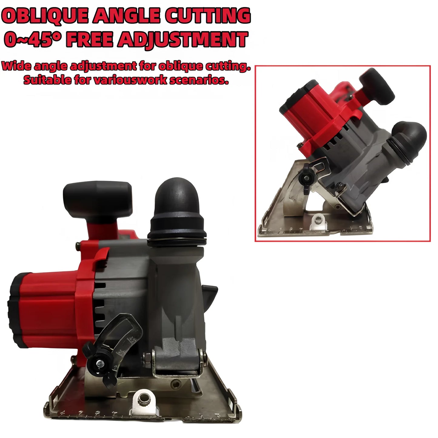 150MM Brushless Electric Circular Saw Cordless High Power Cutting Handheld Woodworking Saw Power Tools Fit Milwaukee 18V Battery