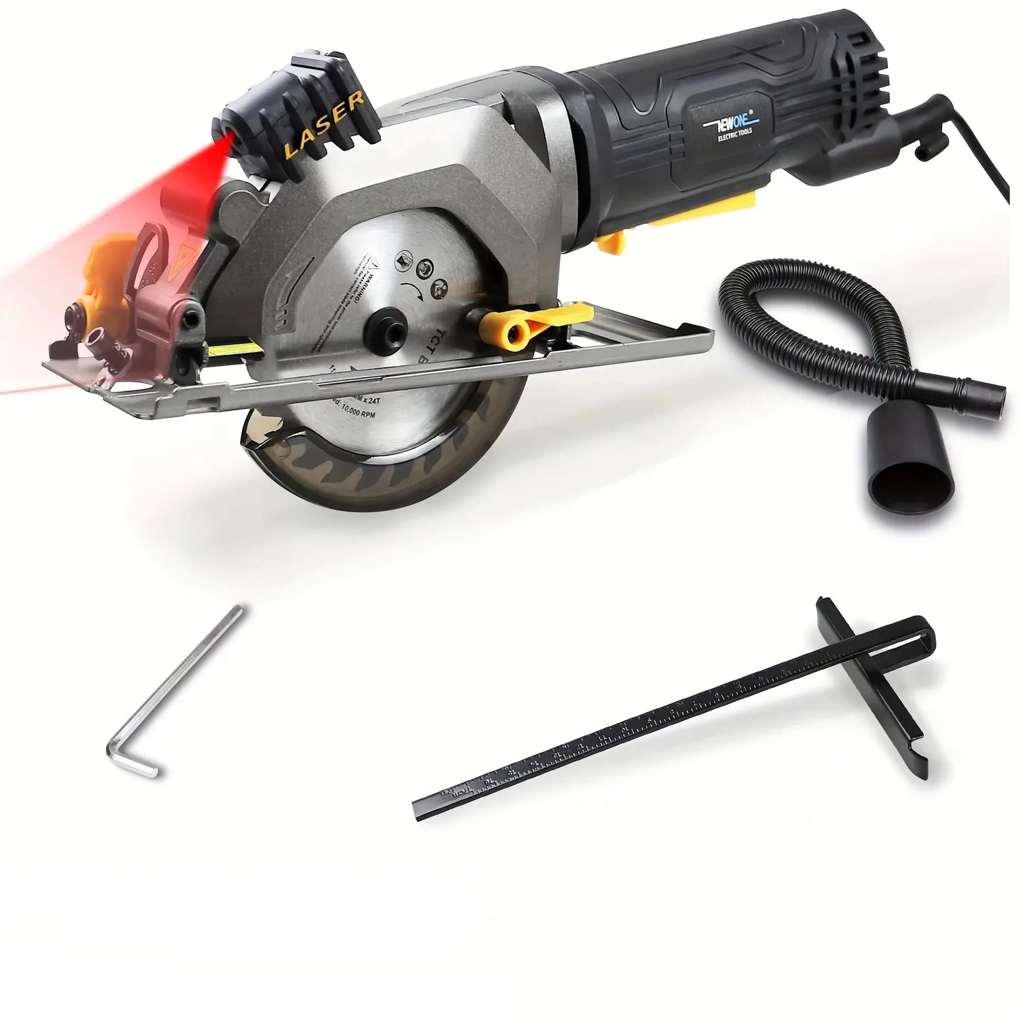 NEWONE Electric Mini Circular Saw With Laser For Cut Wood, PVC Tube, Multifunctional Electric Saw DIY Power Tool
