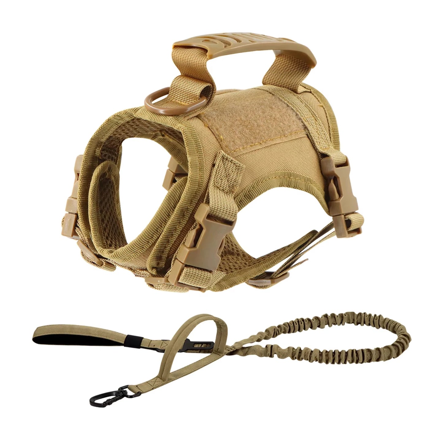 Adjustable Nylon Tactical Harness Leash Set For Cats And Small Dogs