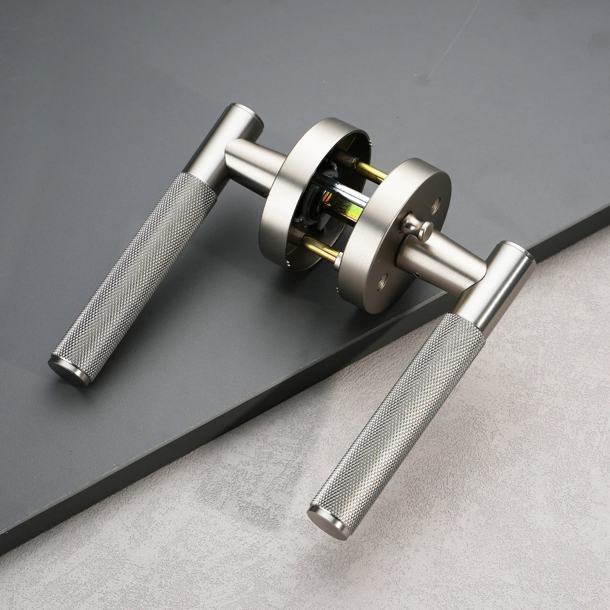 Viladepot Privacy Door Handle Keyless Reversible Door Lever Hardware