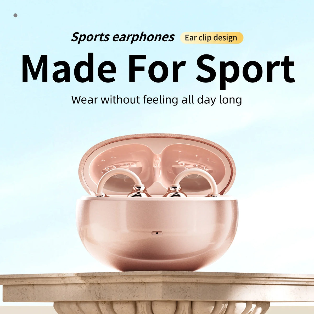 Shuke Open Ear Clip Wireless Bluetooth Headphones Noise Cancelling