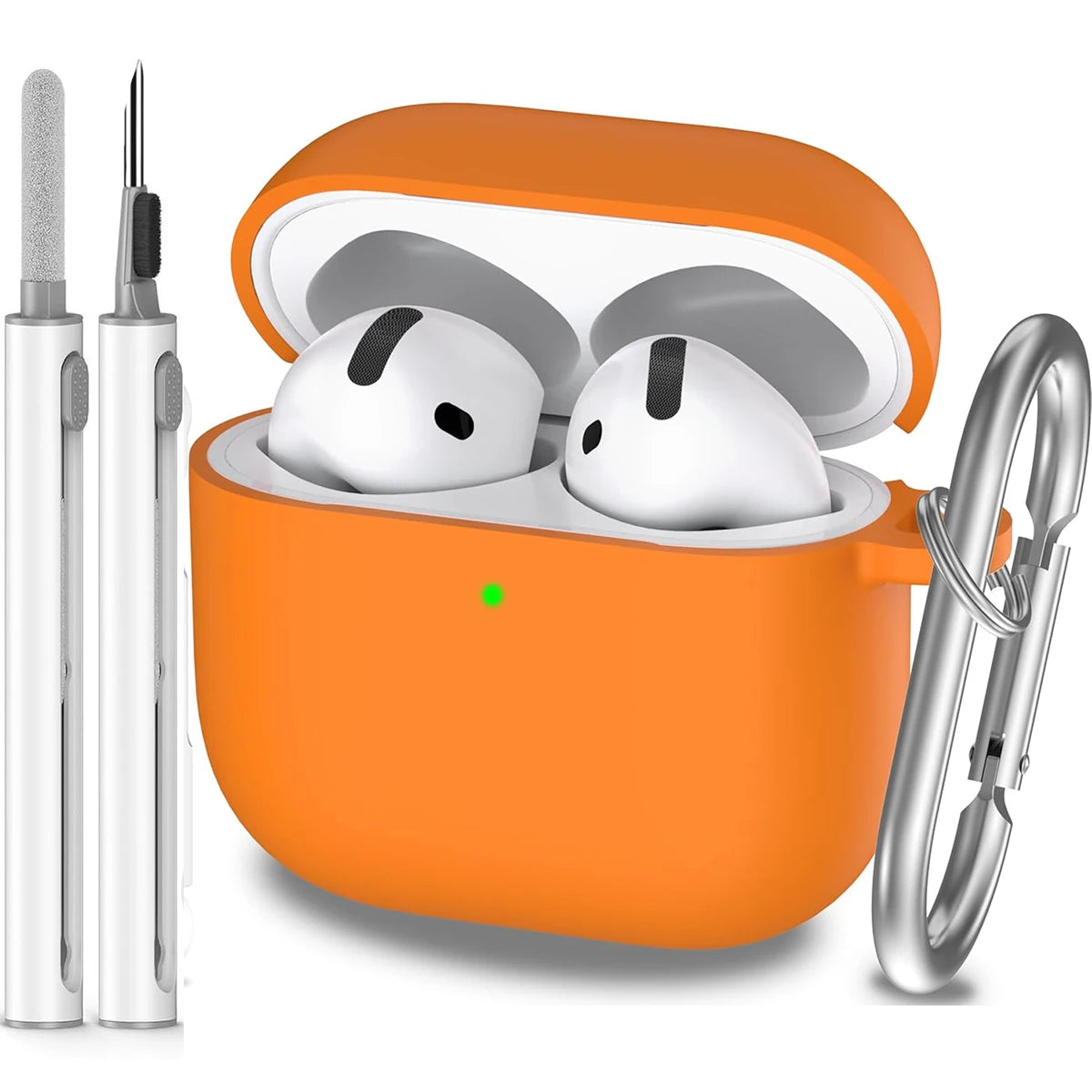Ceeslin Shock-Absorbing Silicone Case For Airpods 4 With Keychain
