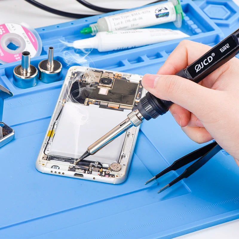 2 in 1 750W Hot Air Gun LCD Digital Display Welding Rework Station for Cell-phone BGA SMD IC Repair Soldering Iron Station 8898