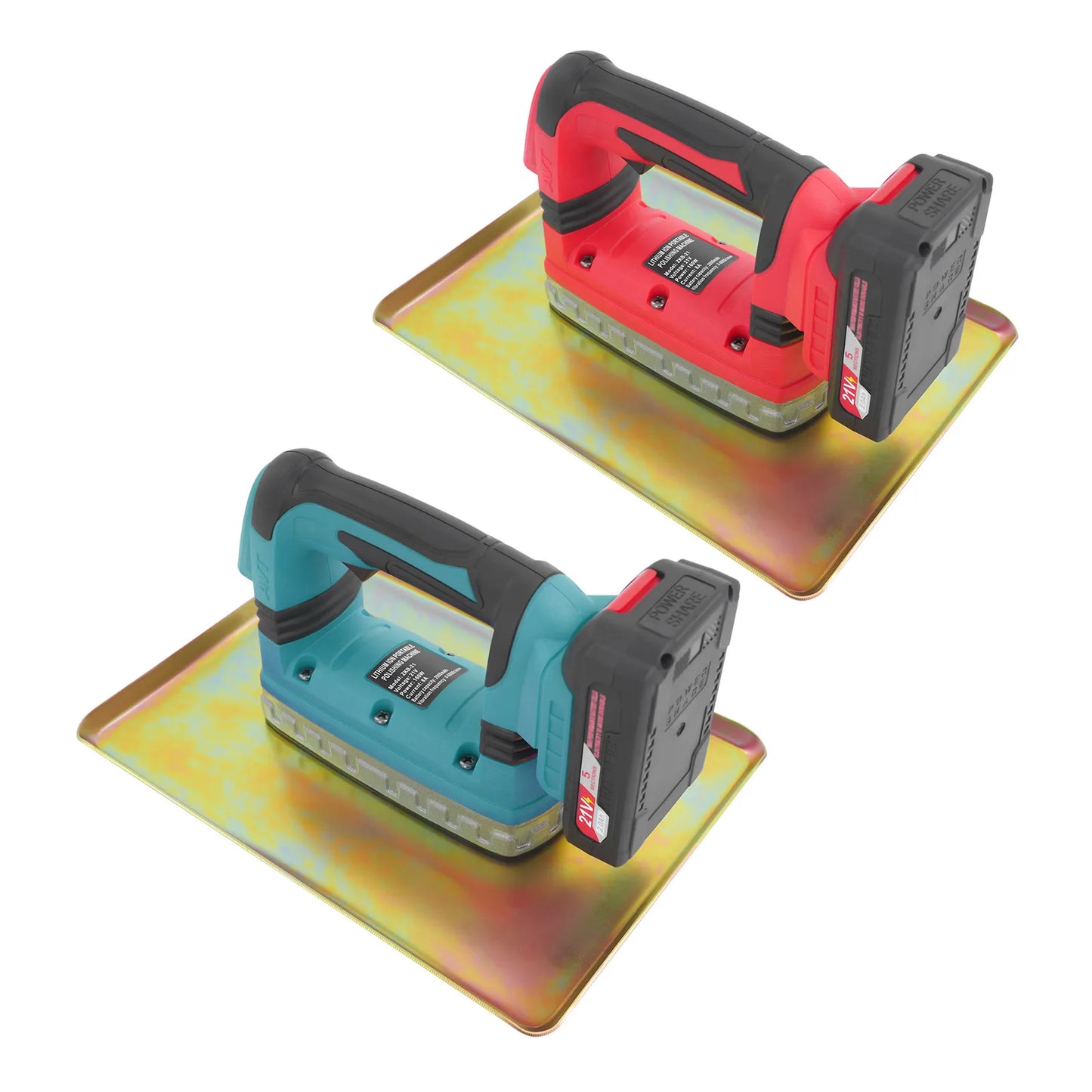 Red/Blue Concrete Flat Plate Vibrator 6 Gear Portable Concrete Trowel 160W Cement Vibratory Smoothing Machine for Road House Dam