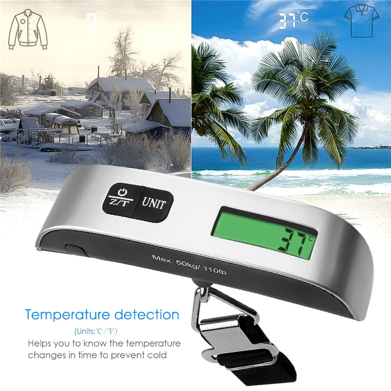 Portable Digital Luggage Scale With High Precision LCD Display