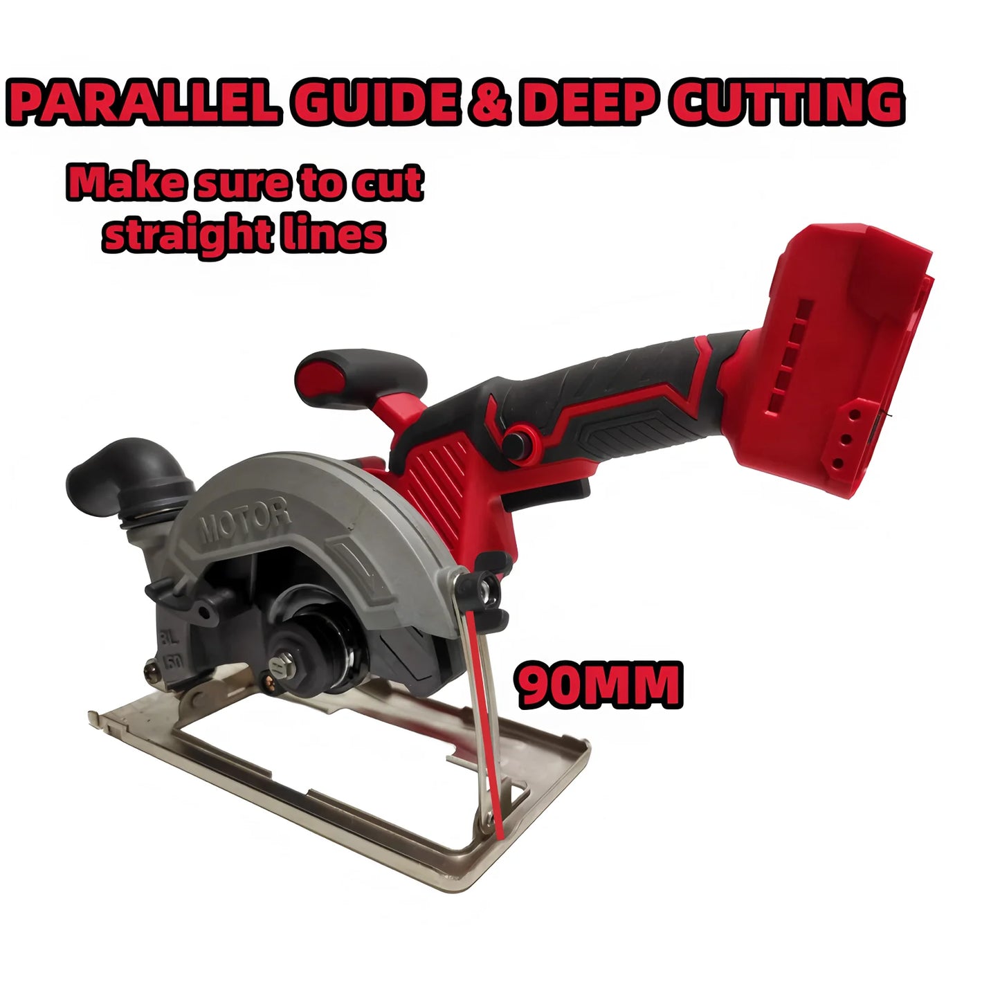 150MM Brushless Electric Circular Saw Cordless High Power Cutting Handheld Woodworking Saw Power Tools Fit Milwaukee 18V Battery