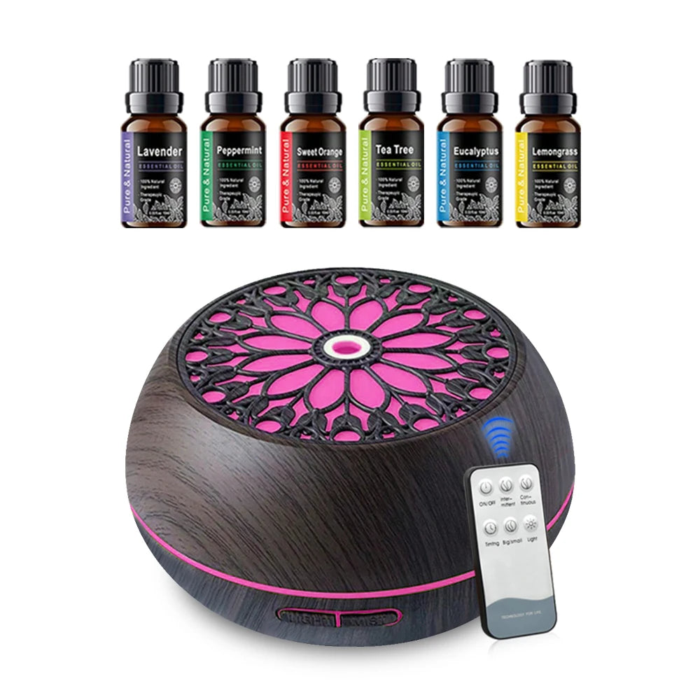 Oeny Floral Cool Mist Humidifier Aromatherapy Diffuser With Essential Oils
