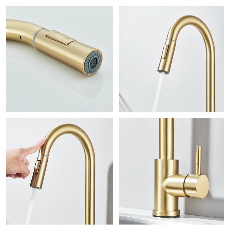 Fmhjfsid Intelligent Touch Kitchen Sink Faucet With 360 Rotation