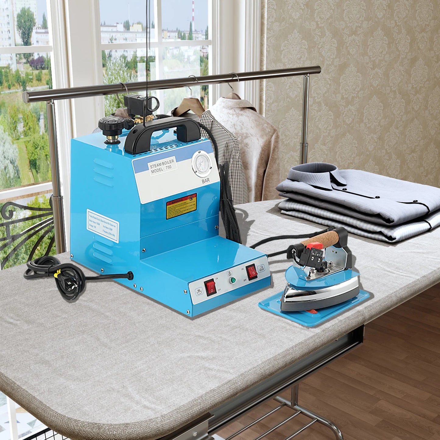Household Industrial Dual-use Electric Iron Machine Small Steam Iron Machine Electric Heating Steam Boiler Iron Clothing Curtain