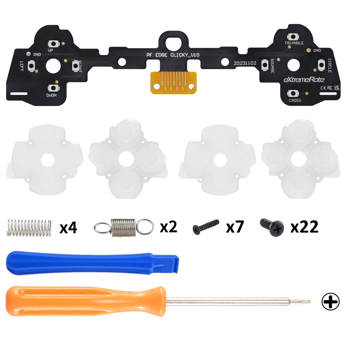 eXtremeRate Face Buttons Clicky Kit For Ps5 Edge Controller