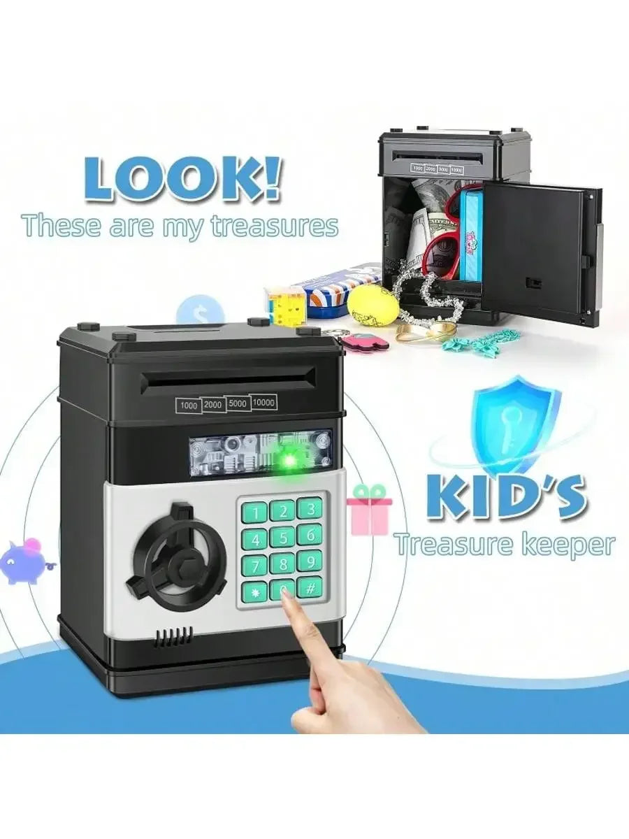 2026 Piggy Bank Cash Coin Can ATM Bank Electronic Coin Money Bank For Kids Age 3-12, Money Savings Box Mini ATM Coin Bank Toys Gifts For 3 4 5 6 7 8 9 10 11 12 Year Old Boys Girls