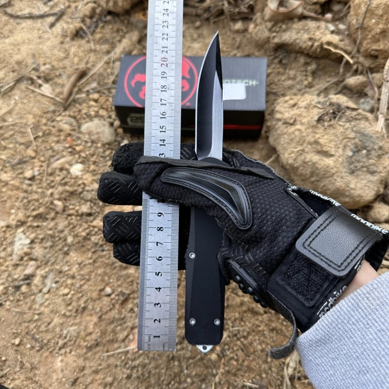 Troo Series Combat Technology Knife Black D2 Blade Self-defense camping Pocket Knives Small/Large A07 EDC Tools