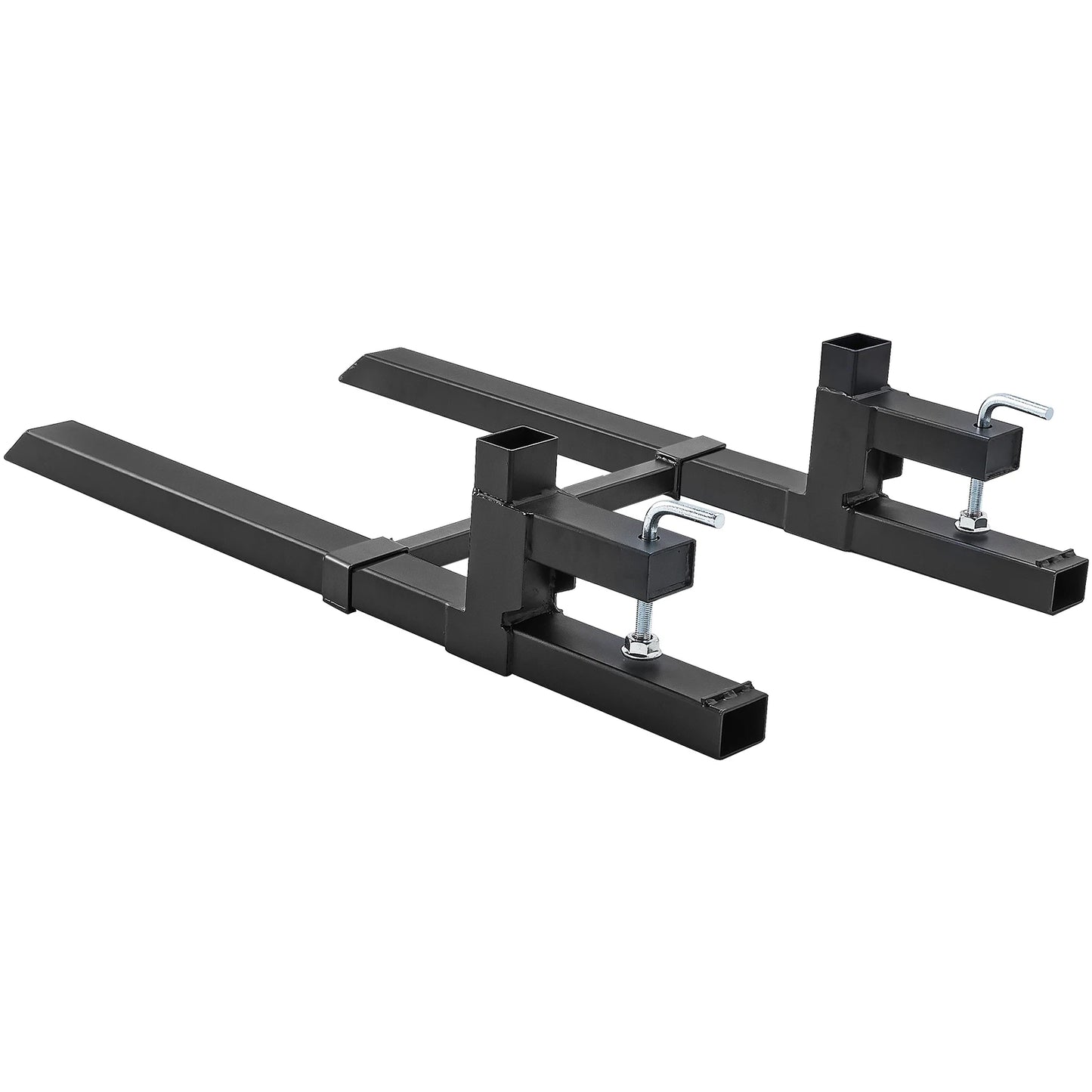 SucceBuy 43" Clamp on Pallet Forks 2000lbs Tractor Bucket Forks Heavy Duty Pallet Forks for Tractor Attachment Skid Steer
