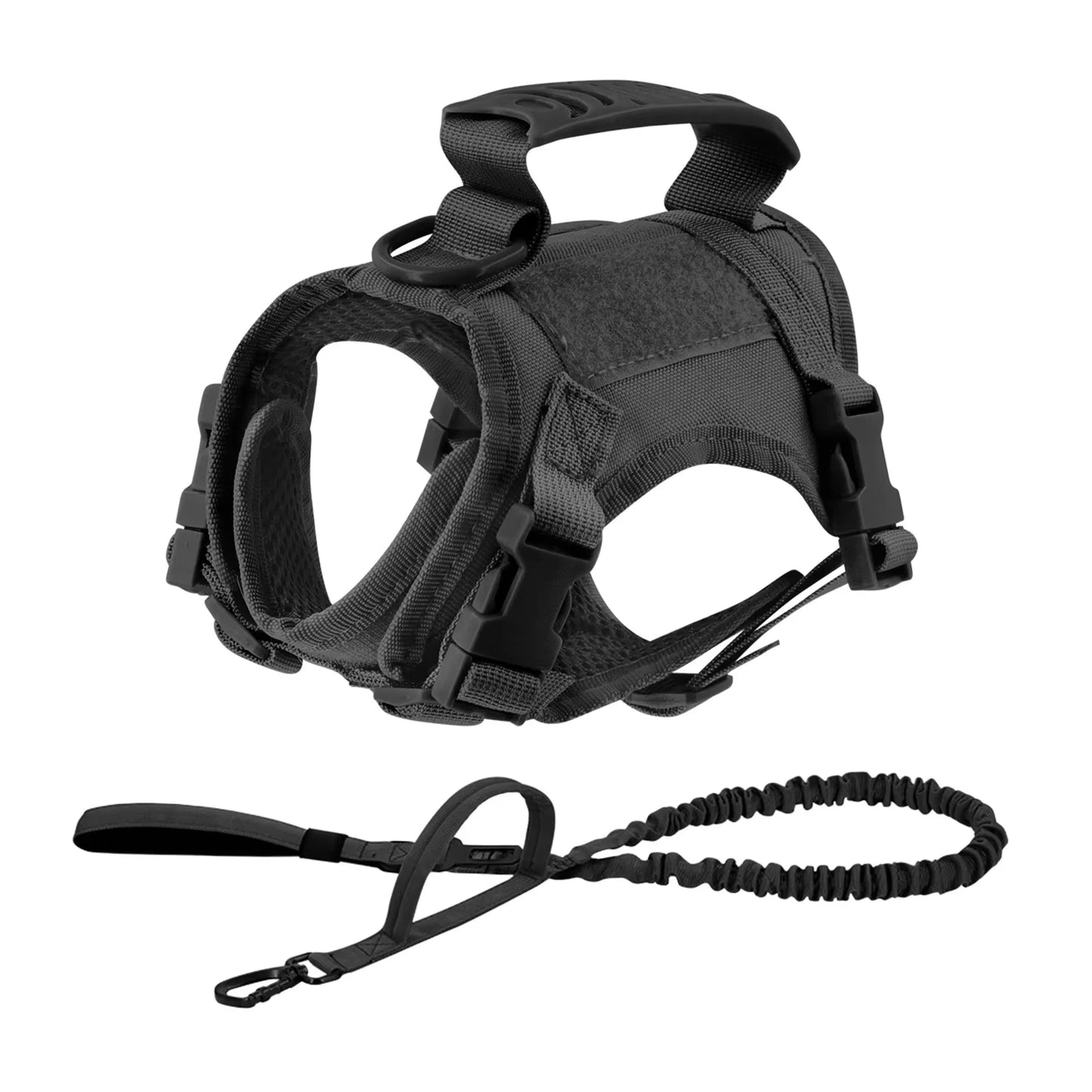Adjustable Nylon Tactical Harness Leash Set For Cats And Small Dogs
