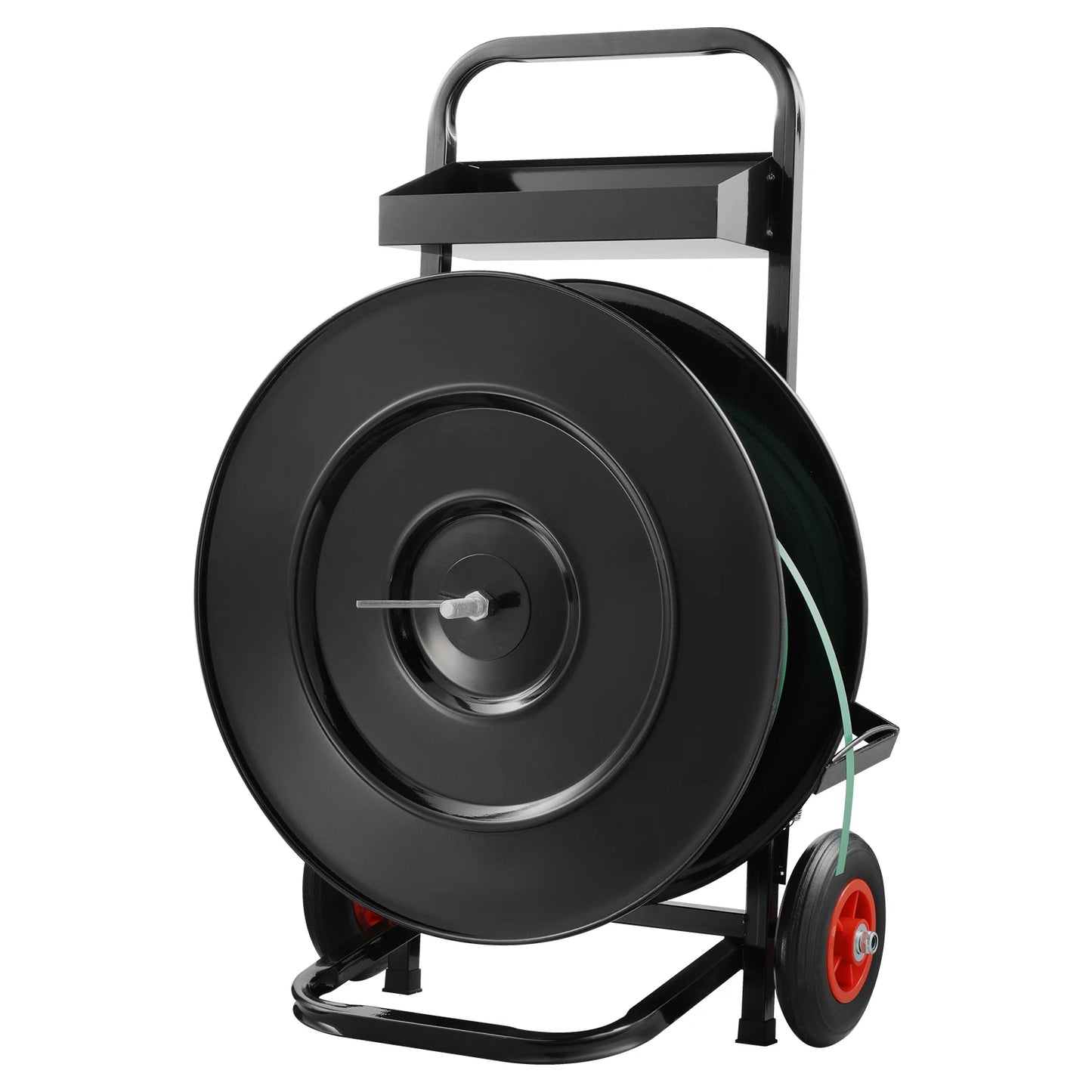 SucceBuy Banding Strapping Cart 8"/16" Core Size Strapping Dispenser with Anti-Retreat Pulleys for PET/PP/Fiber Strapping Coils